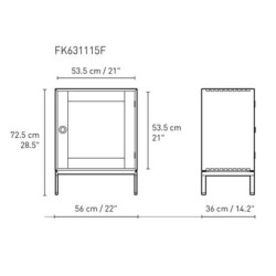 72,5 x 53,5 x 36 cm (FK631115F) - Carl Hansen & Søn