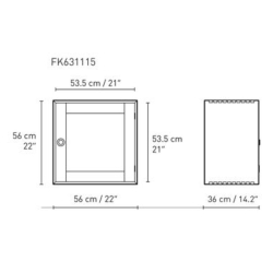 56 x 53,5 x 36 cm (FK631115) - Carl Hansen & Søn