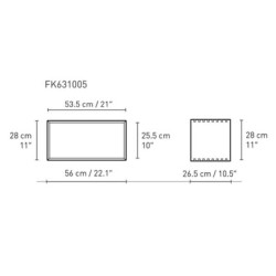 28 x 56 x 26,5 cm (FK631005) - Carl Hansen & Søn