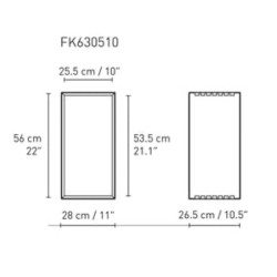 56 x 28 x 26,5 cm (FK630510) - Carl Hansen & Søn