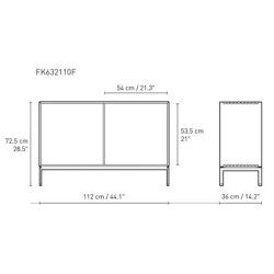 72,5 x 112 x 36 cm (FK632110F) - Carl Hansen & Søn