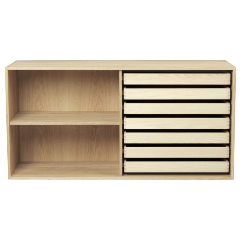 56 x 112 x 36 cm + 1 étagère + 7 tiroirs (FK632110 + 1 FK633021 + 7 FK634021) - Carl Hansen & Søn