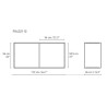 56 x 112 x 36 cm + 1 shelf + 7 drawers (FK632110 + 1 FK633021 + 7 FK634021) - Carl Hansen & Søn