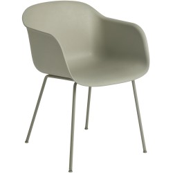 dusty green / dusty green - Fiber tube base, with armrests - Muuto