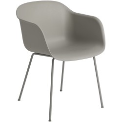 grey / grey - Fiber tube base, with armrests - Muuto