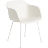 blanc / blanc - Fiber pieds tube, avec accoudoirs - Muuto