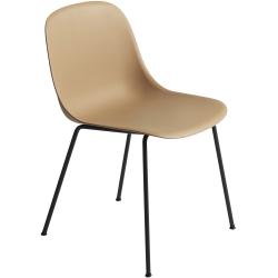 ochre / black - Fiber tube base, w/o armrest - Muuto