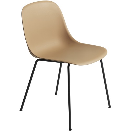 ochre / black - Fiber tube base, w/o armrest - Muuto