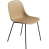 ochre / black - Fiber tube base, w/o armrest - Muuto