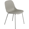 grey / grey - Fiber tube base, w/o armrest - Muuto