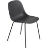 black / black - Fiber tube base, w/o armrest - Muuto