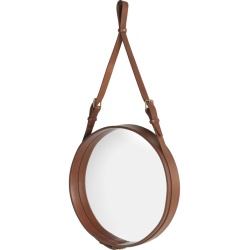 ø45cm - Cuir naturel - miroir circulaire Adnet - Gubi