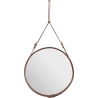 ø70cm - Tan Leather - Adnet circular mirror - Gubi