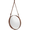 ø70cm - Cuir naturel - miroir circulaire Adnet - Gubi