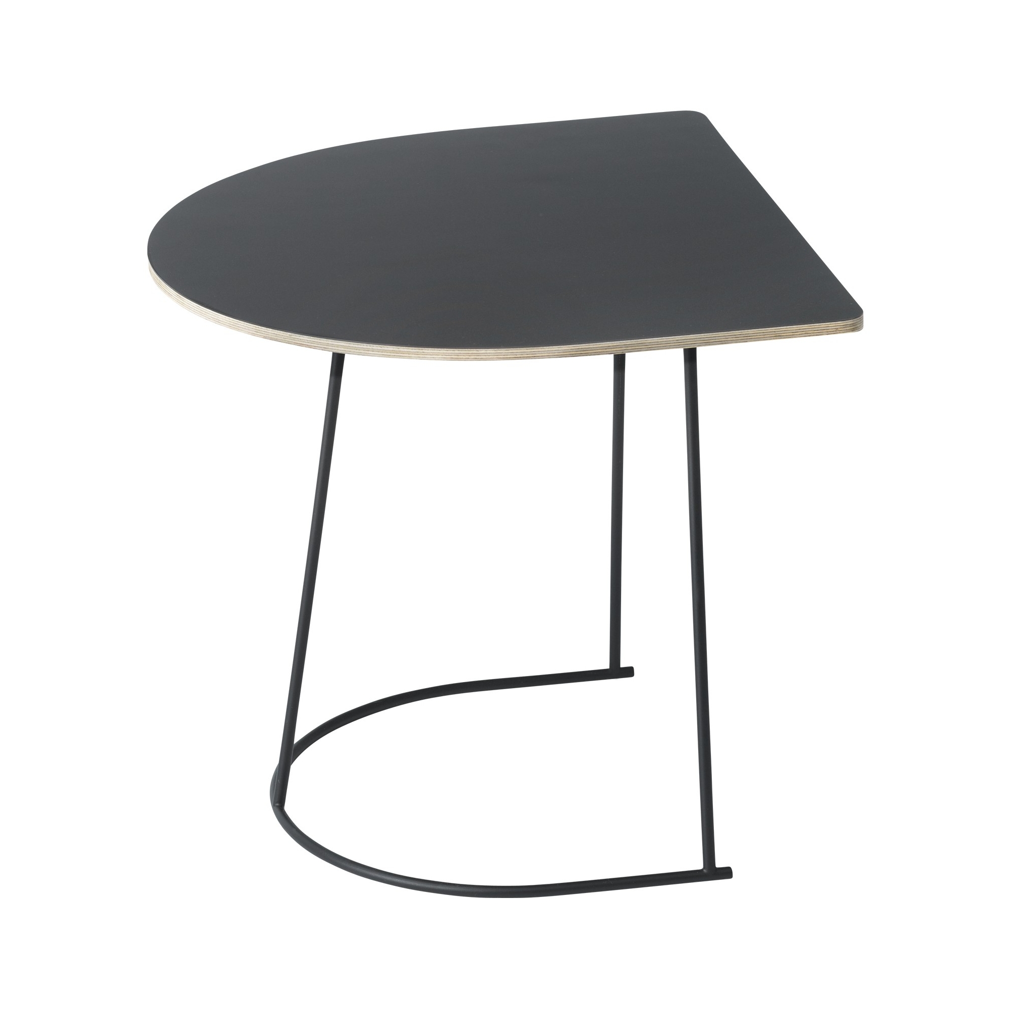 demi-lune - noir - Table Airy - Muuto