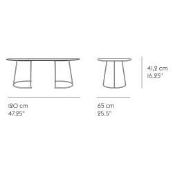 L - black - Airy table - Muuto