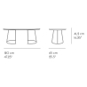 L - black - Airy table - Muuto