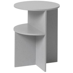 ÉPUISÉ - table d'appoint Halves - gris clair - Muuto