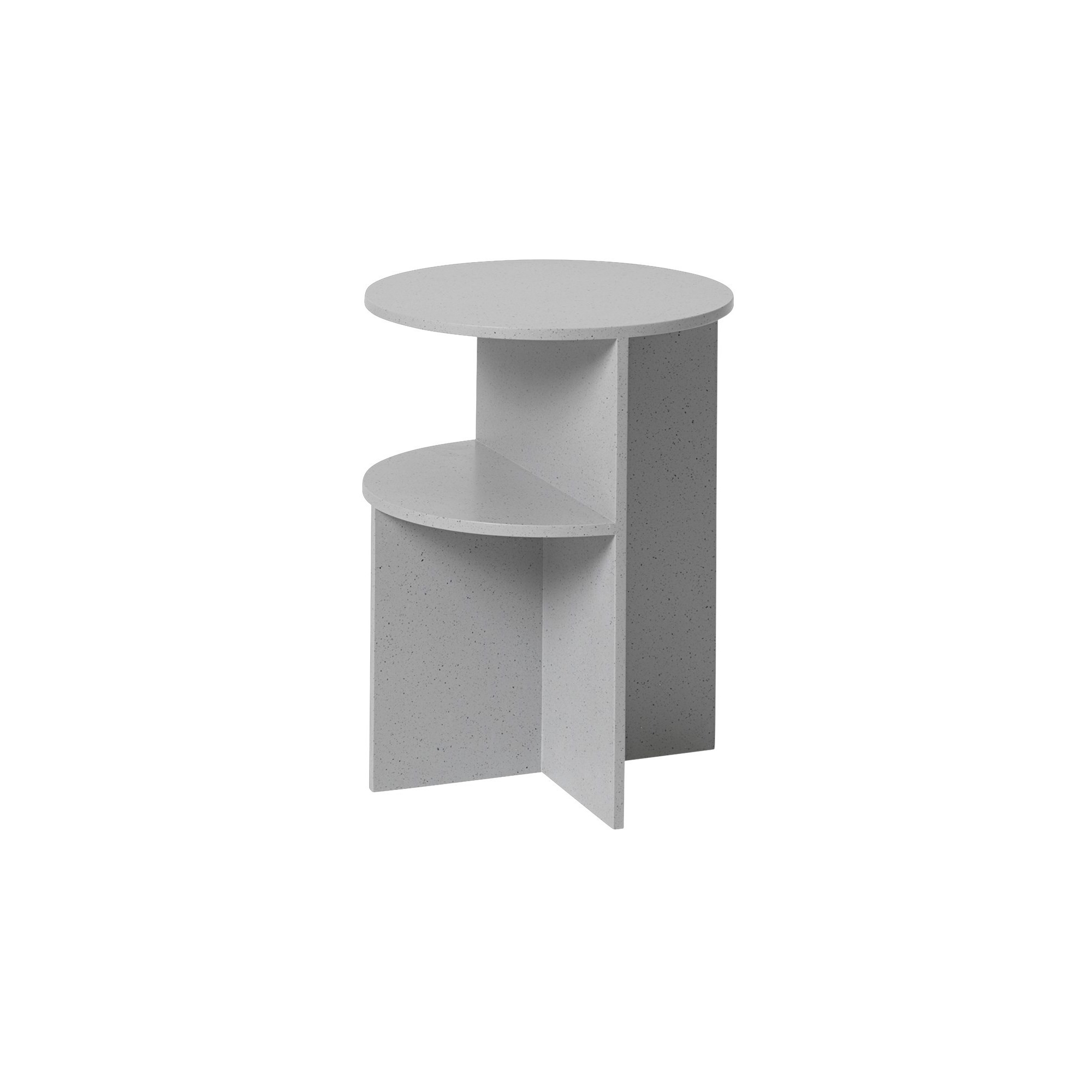 ÉPUISÉ - table d'appoint Halves - gris clair - Muuto