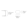 H60,5cm - blanc cassé - table d'appoint Relate - Muuto