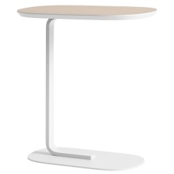 H60,5cm - oak veneer/off-white - Relate side table - Muuto