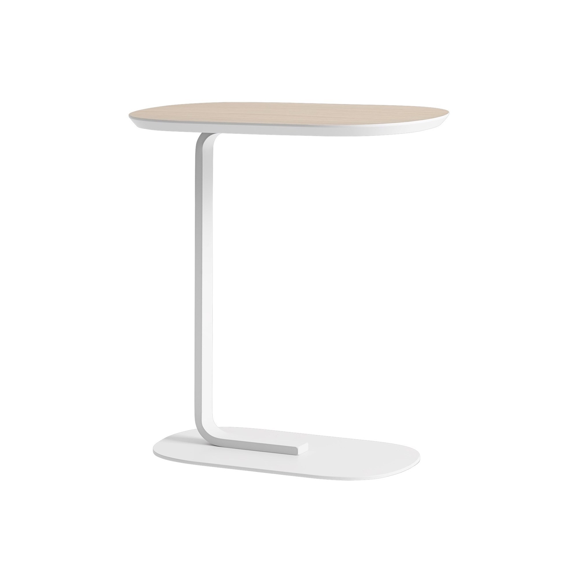 H60,5cm - oak veneer/off-white - Relate side table - Muuto