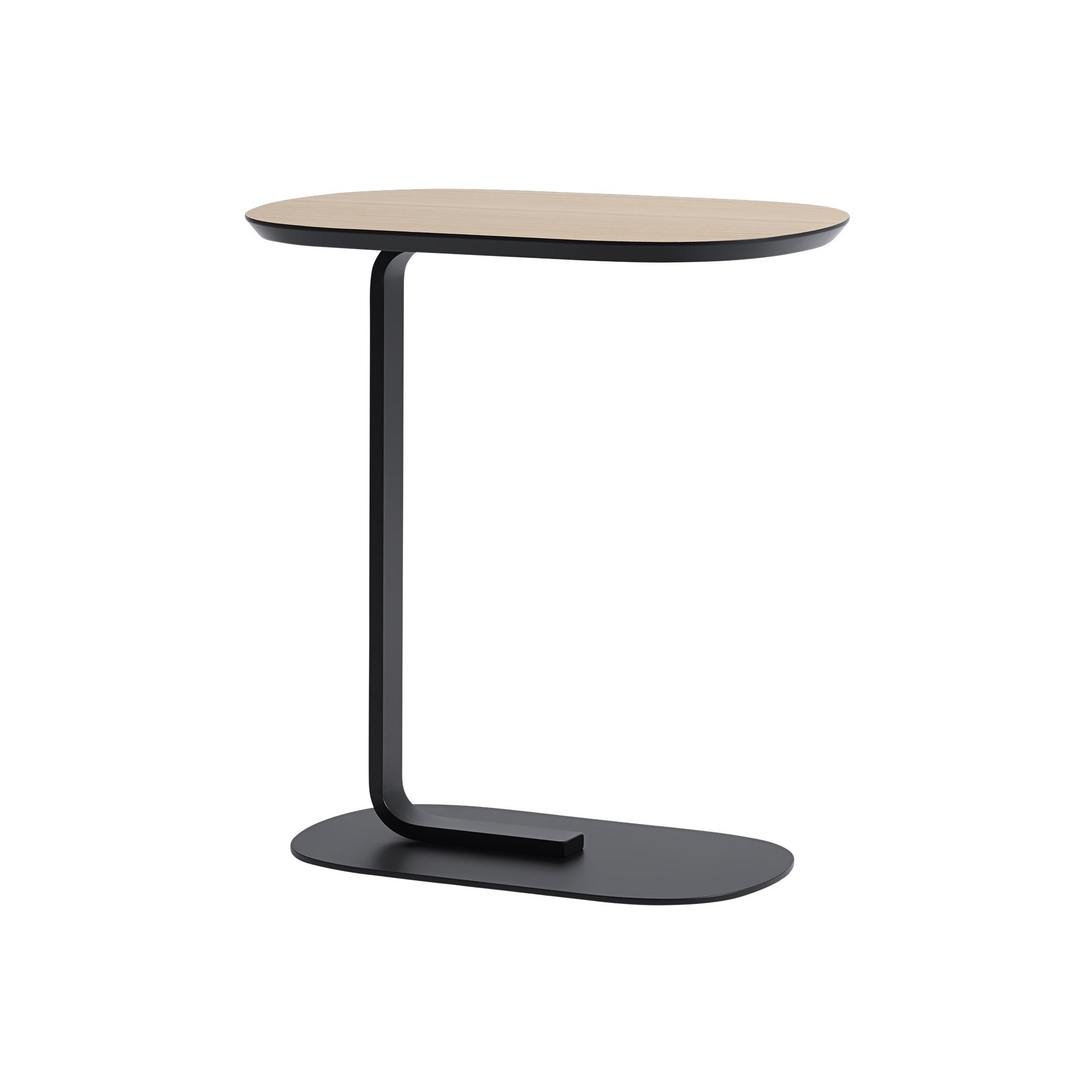 H60,5cm - placage chêne/noir - table d'appoint Relate - Muuto