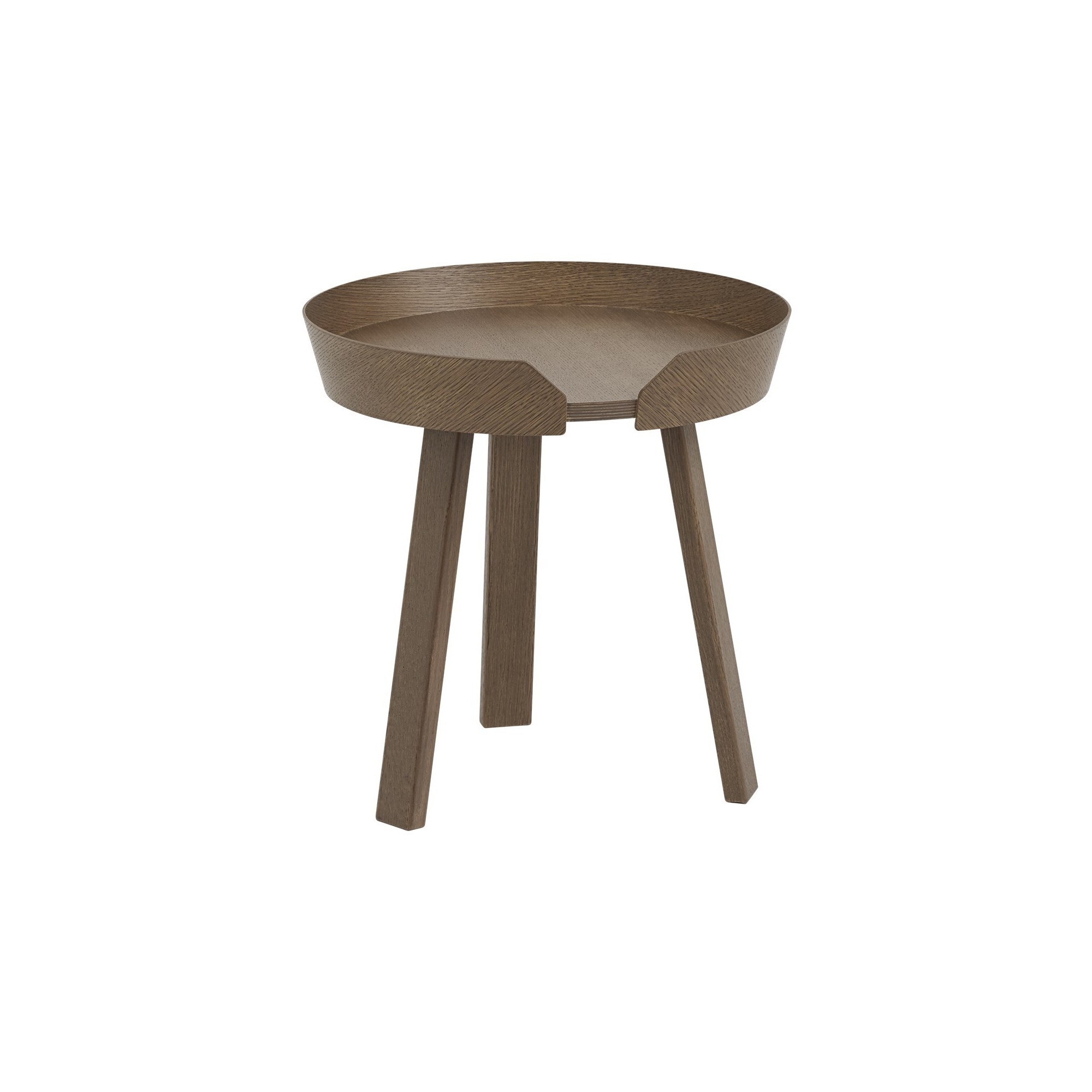 chêne teinté brun foncé – S – Table Around - Muuto