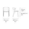 noir + assise cuir Refine noir – chaise Cover Side Chair - Muuto