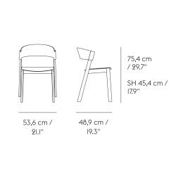 chêne – chaise Cover Side Chair - Muuto