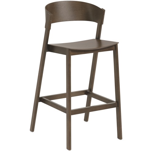 chêne teinté brun foncé - tabouret Cover - Muuto