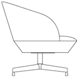 Oslo Lounge - swivel legs - Muuto