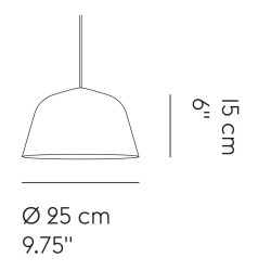 Muuto – Ambit pendant Ø25cm, grey