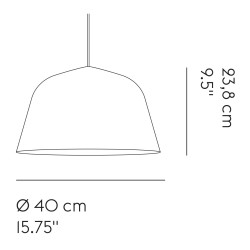 Muuto – Ambit pendant Ø40cm, grey