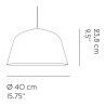 Muuto – Ambit pendant Ø40cm, grey