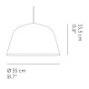 Muuto – Ambit pendant Ø55cm, grey