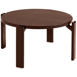 Umber brown - REY coffee table - HAY