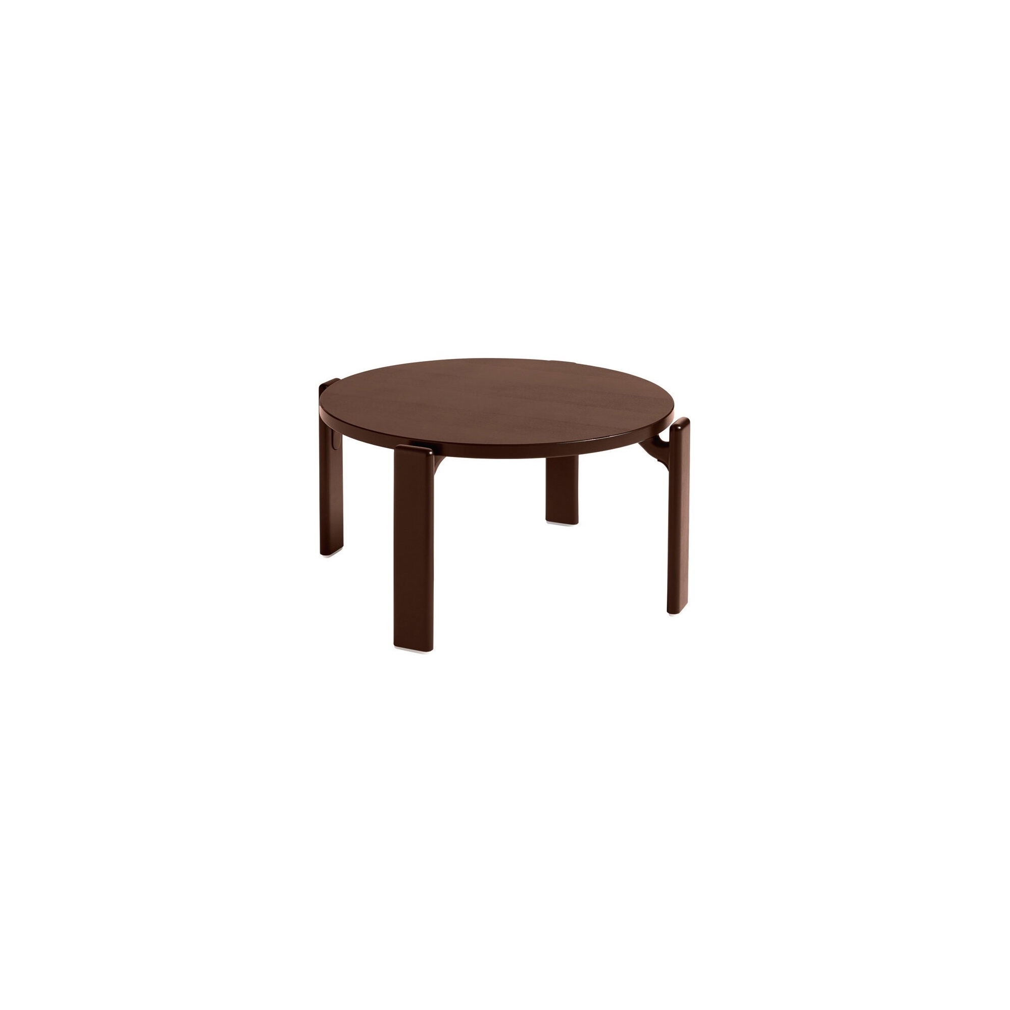 Umber brown - REY coffee table - HAY