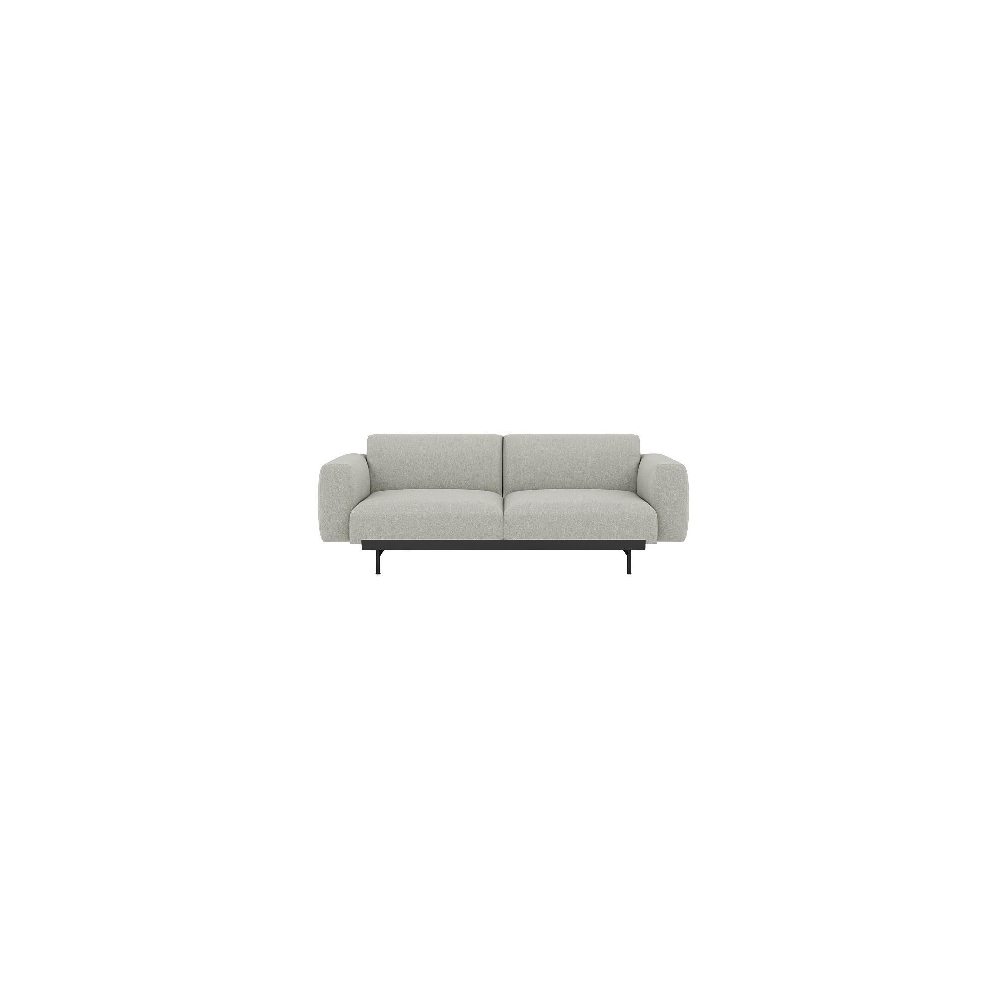 Clay 12 / black – In Situ 2-seater sofa / configuration 1 – 198 x 107 cm - Muuto