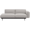 Clay 12 / black – In Situ 2-seater sofa / configuration 2 – 198 x 107 cm - Muuto