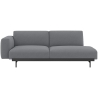 Ocean 80 / black – In Situ 2-seater sofa / configuration 3 – 198 x 107 cm - Muuto