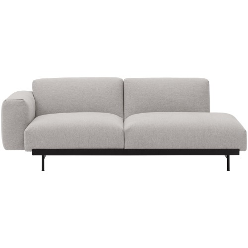 Clay 12 / black – In Situ 2-seater sofa / configuration 3 – 198 x 107 cm - Muuto