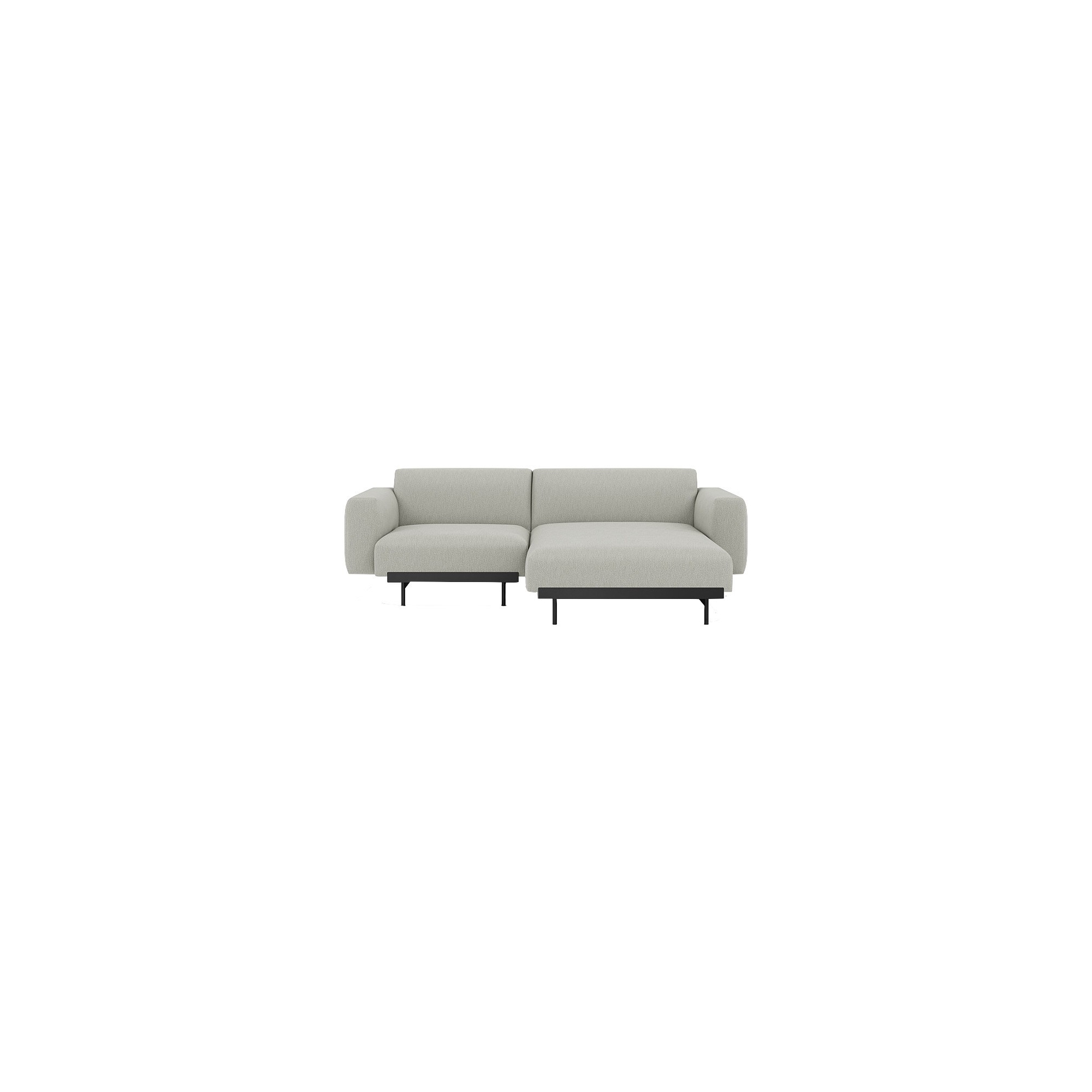 Clay 12 / black – In Situ 2-seater sofa / configuration 4 – 216 x 169 cm - Muuto