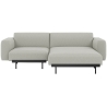 Clay 12 / black – In Situ 2-seater sofa / configuration 4 – 216 x 169 cm - Muuto