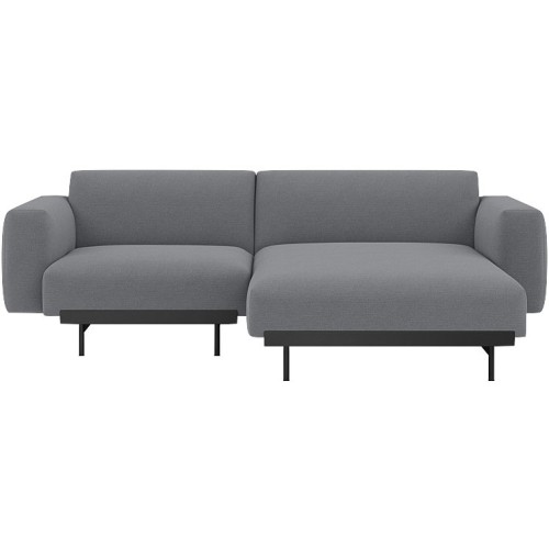 Ocean 80 / black – In Situ 2-seater sofa / configuration 4 – 216 x 169 cm - Muuto