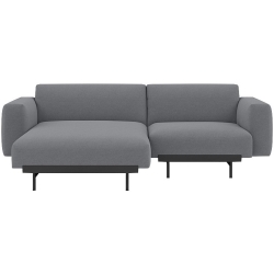 Ocean 80 / black – In Situ 2-seater sofa / configuration 5 – 216 x 169 cm - Muuto