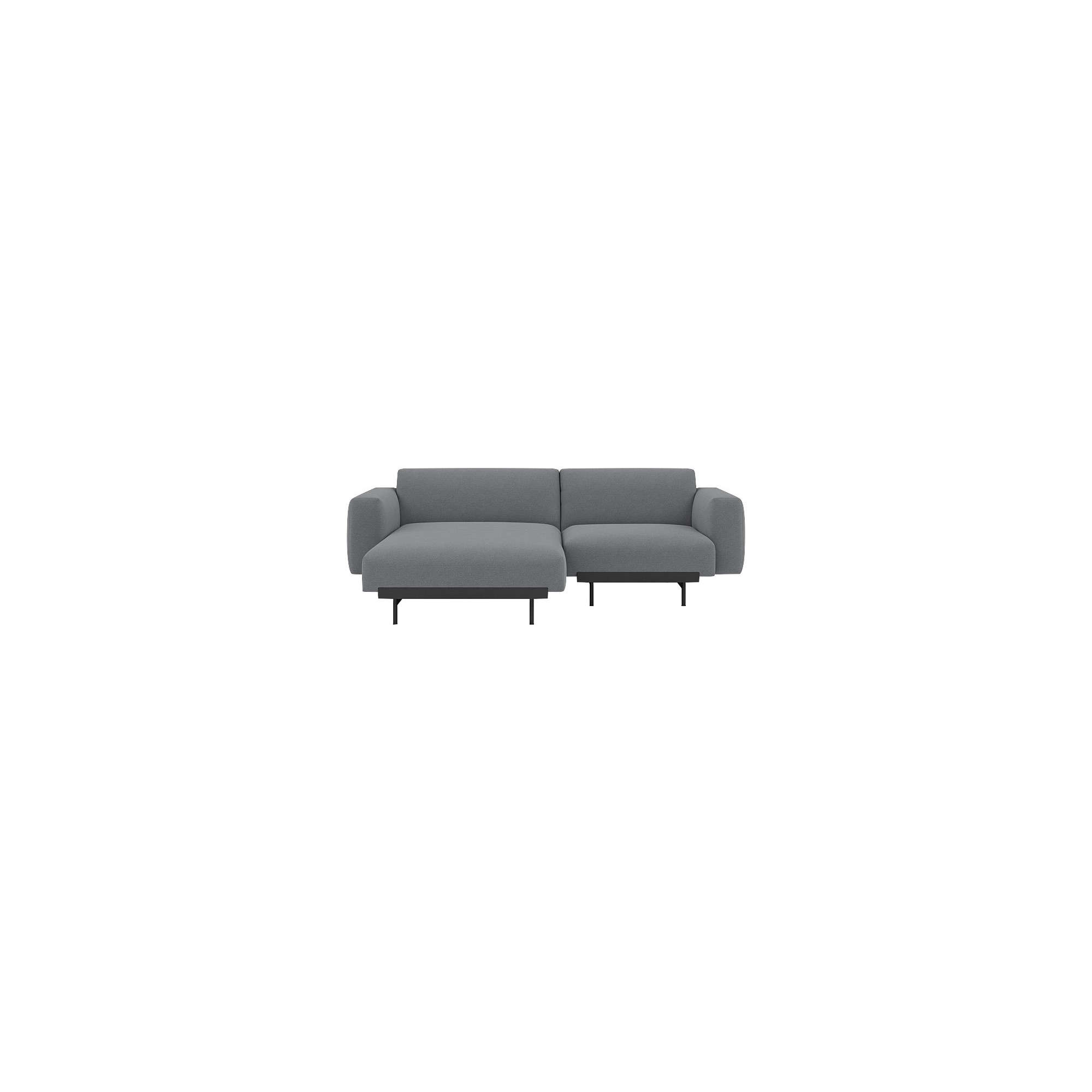 Ocean 80 / black – In Situ 2-seater sofa / configuration 5 – 216 x 169 cm - Muuto