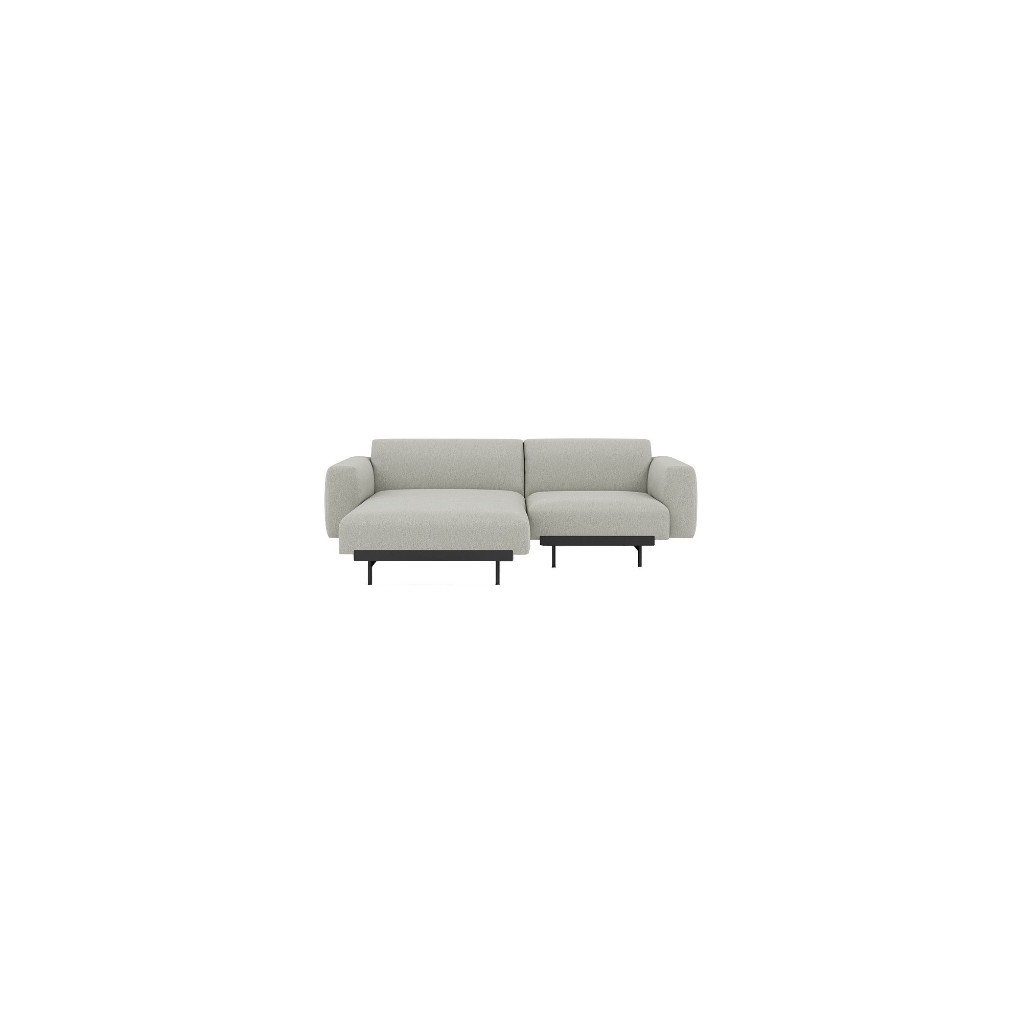 Clay 12 / black – In Situ 2-seater sofa / configuration 5 – 216 x 169 cm - Muuto