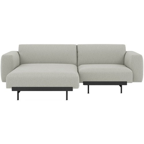 Clay 12 / black – In Situ 2-seater sofa / configuration 5 – 216 x 169 cm - Muuto