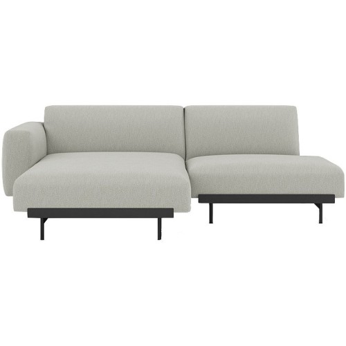 Clay 12 / black – In Situ 2-seater sofa / configuration 6 – 216 x 169 cm - Muuto